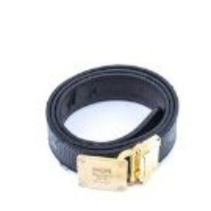 MCM BLACK BUCKLE BELT